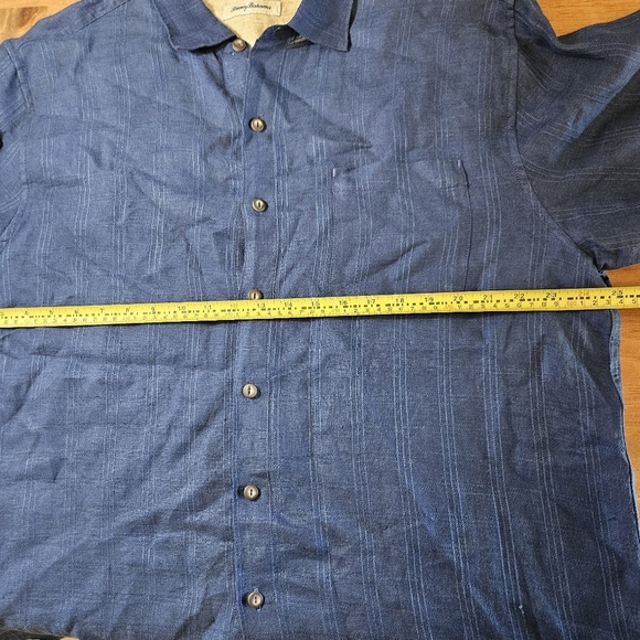 Tommy Bahama 100% Linen Long Sleeve Button Up Shirts Navy Size Large - Picture 6 of 9